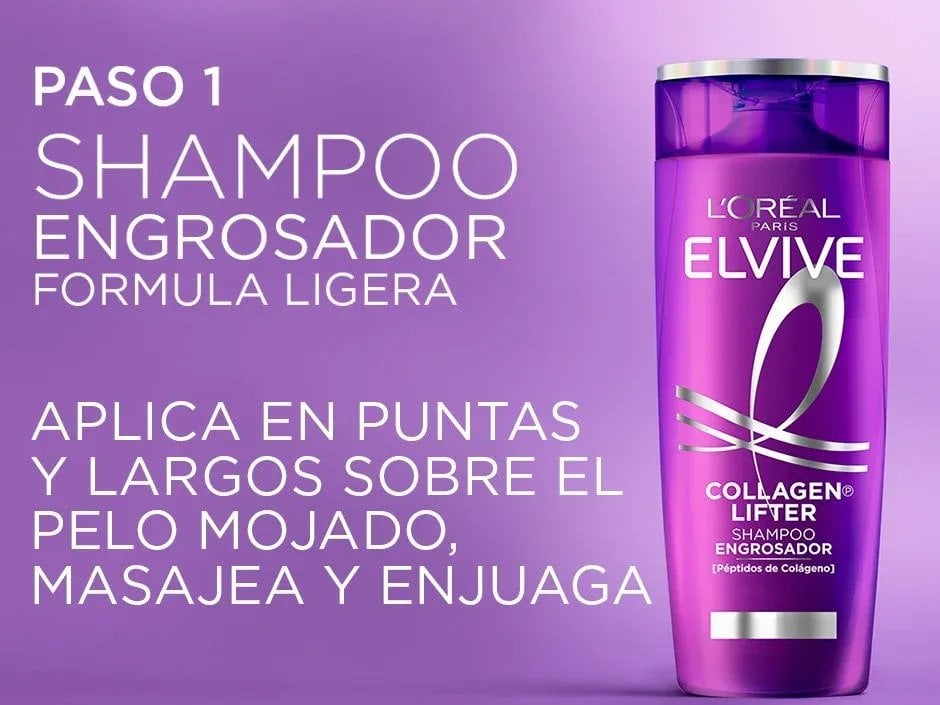 Paso 1: Shampoo para dar volumen al cabello